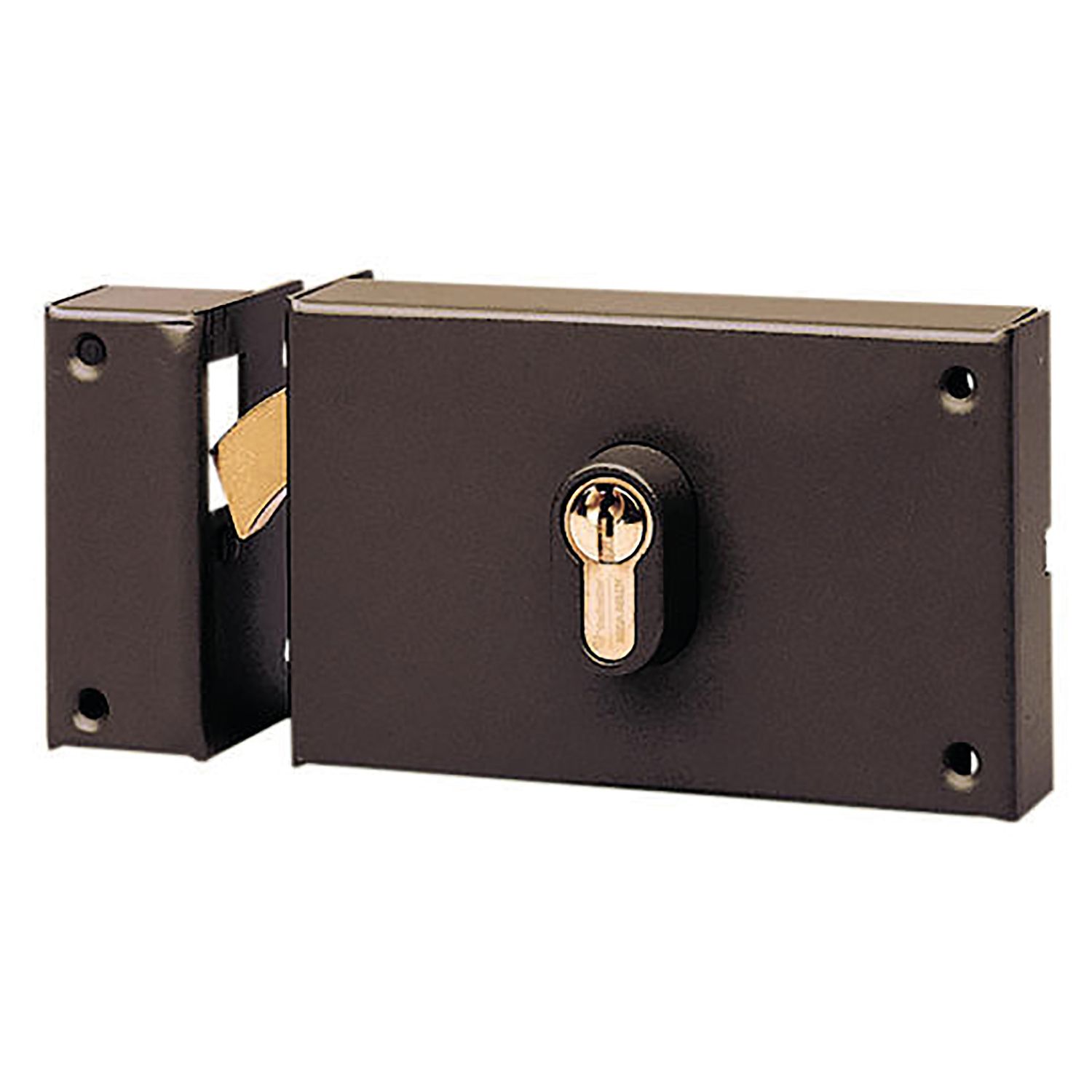 Cerradura horizontal con cilindro europeo Gancho