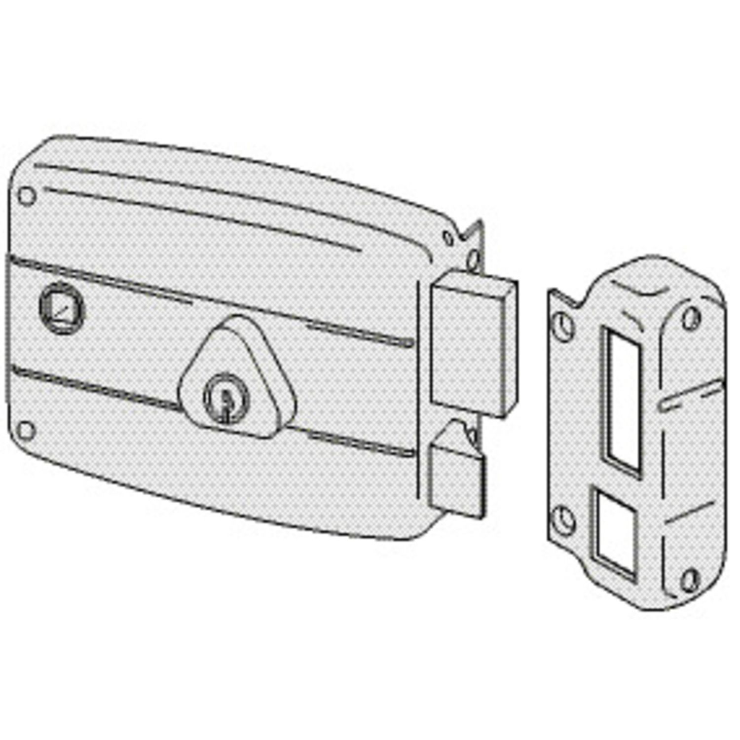 Cerradura de cilindro horizontal Cisa