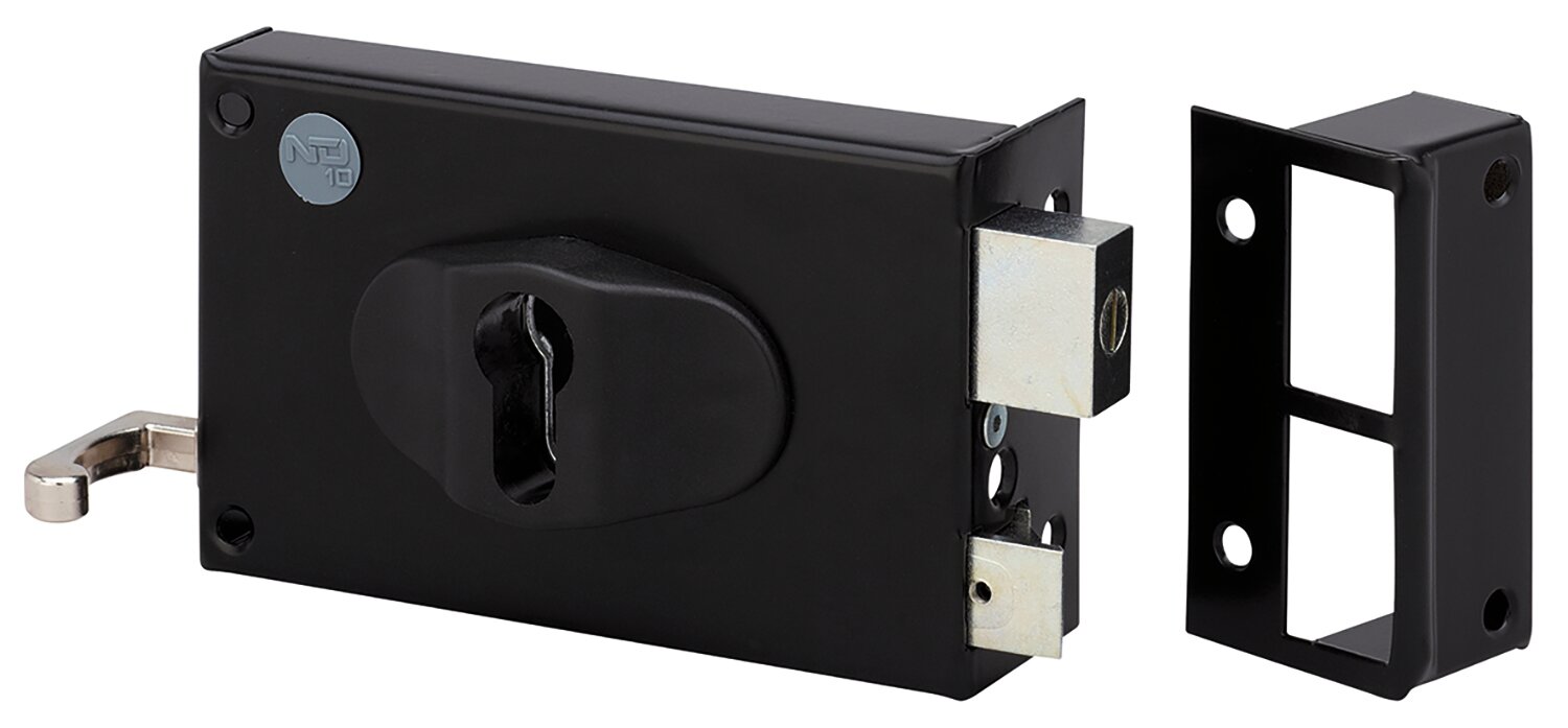 Cerradura horizontal con cilindro europeo ajustable - Derecha, 52 à 70