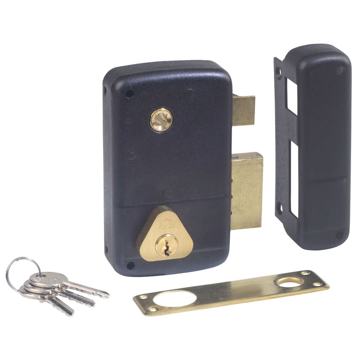 Cerradura vertical Cisa con cilindro redondo