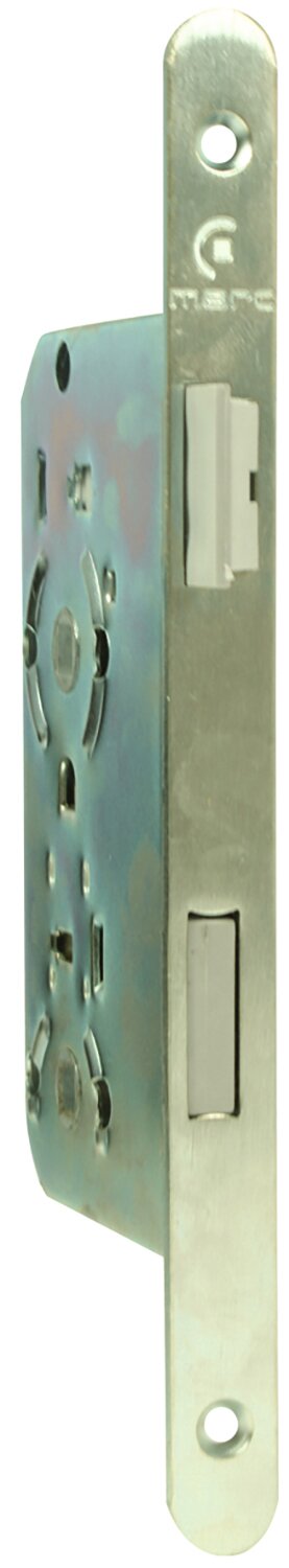 Cerradura de placa frontal zincada cepillada