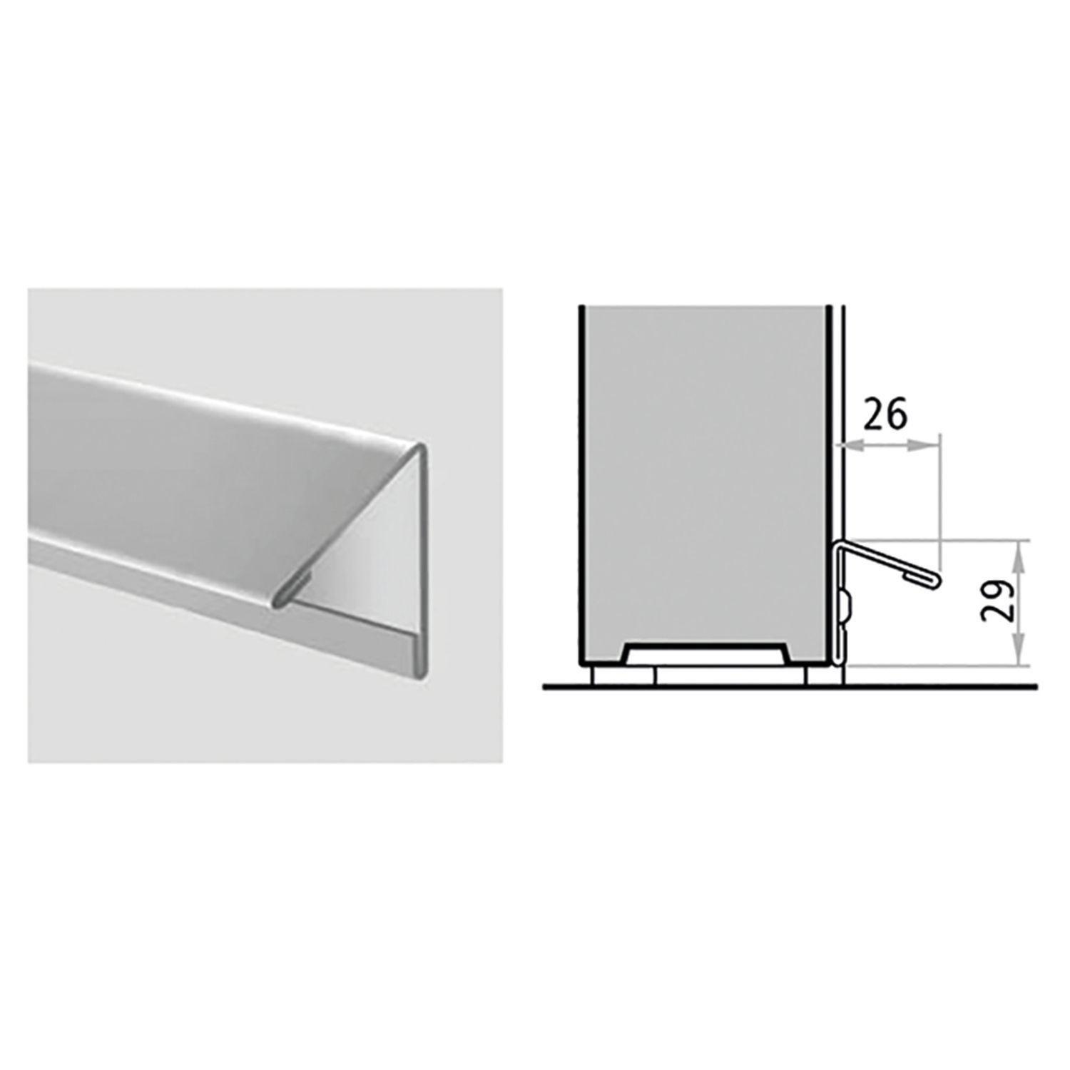 CHORRO DE AGUA BAJO BLC9010 L1028MM