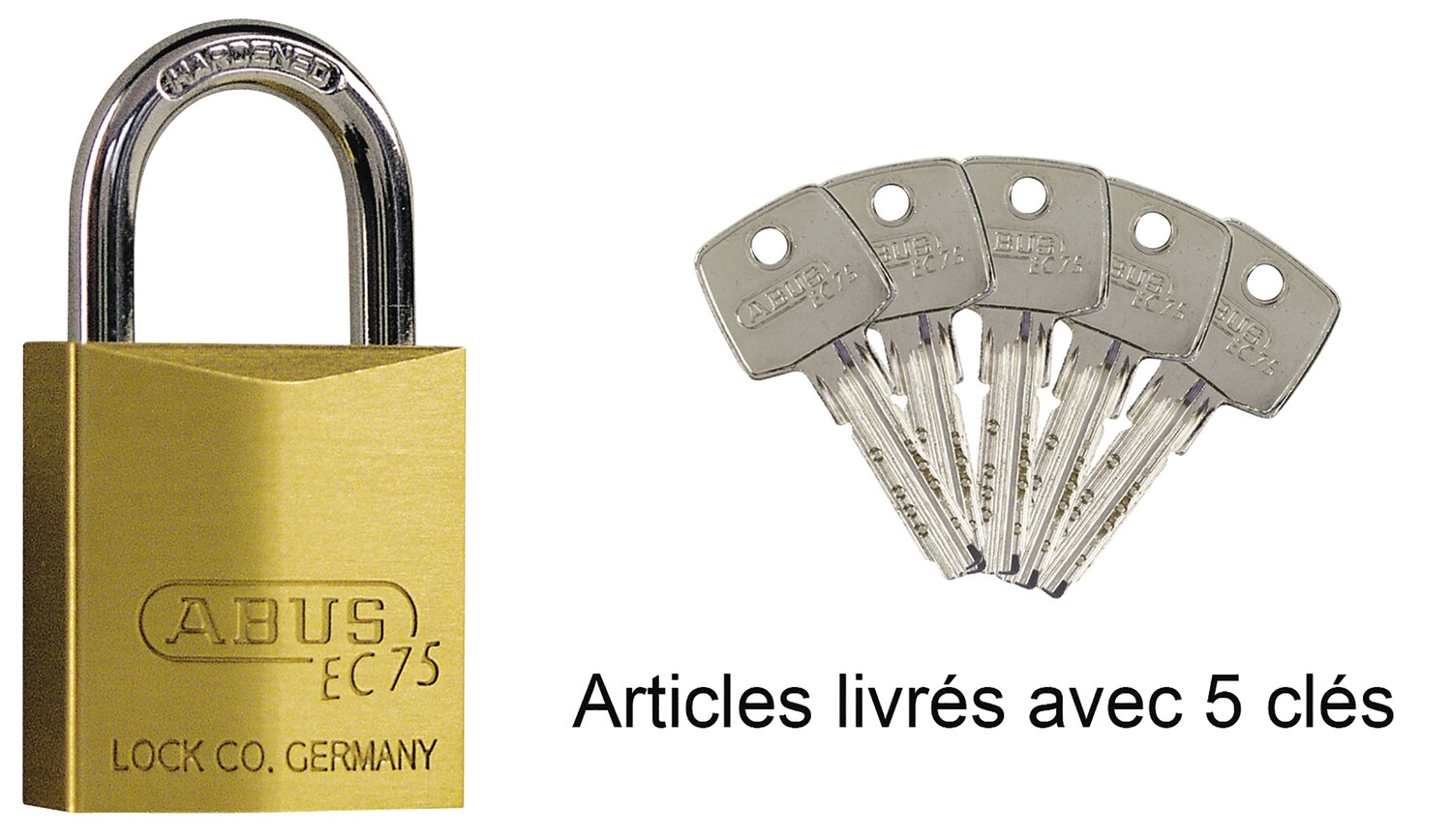 Candado de seguridad con llave reversible