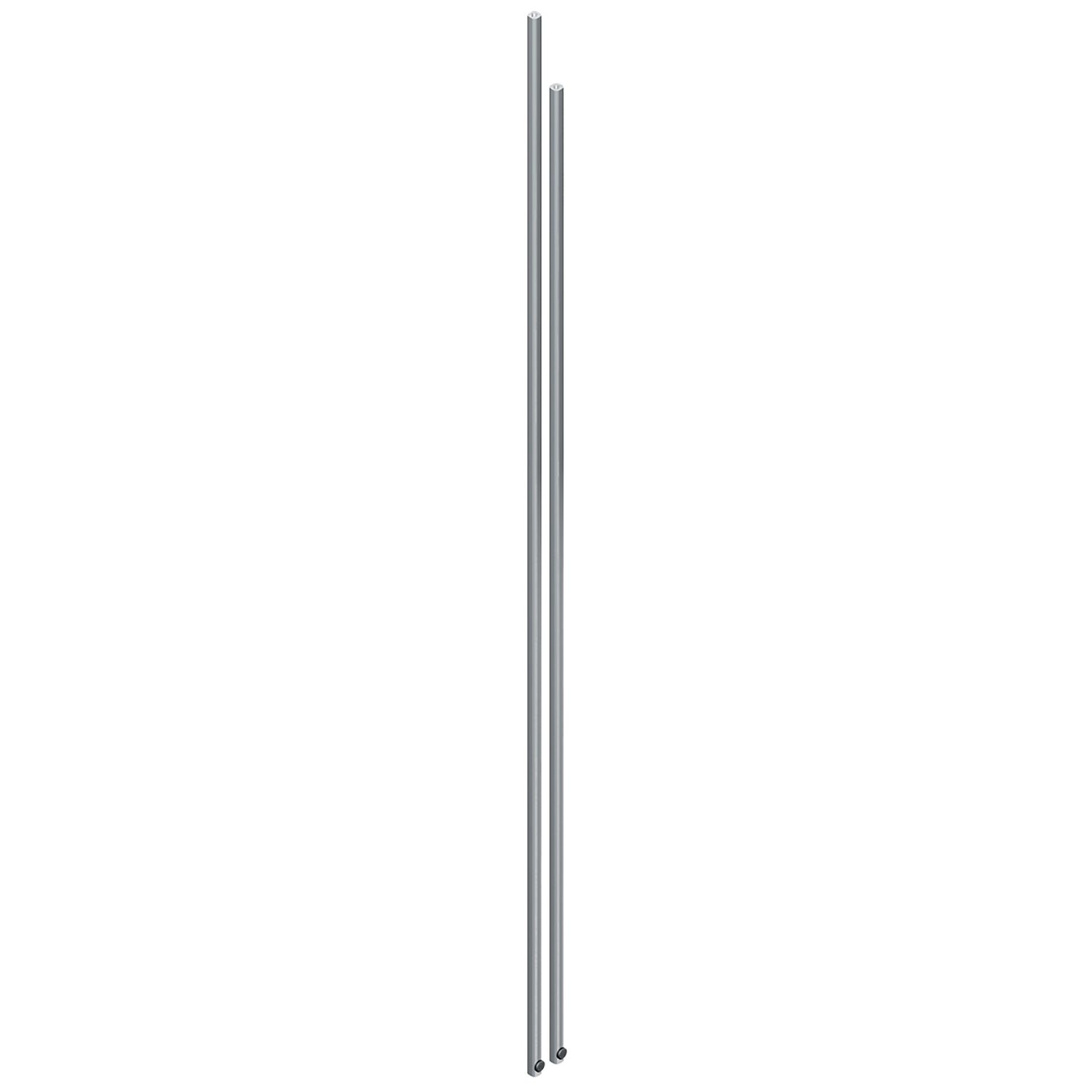 2 varillas de aluminio de 1250 mm