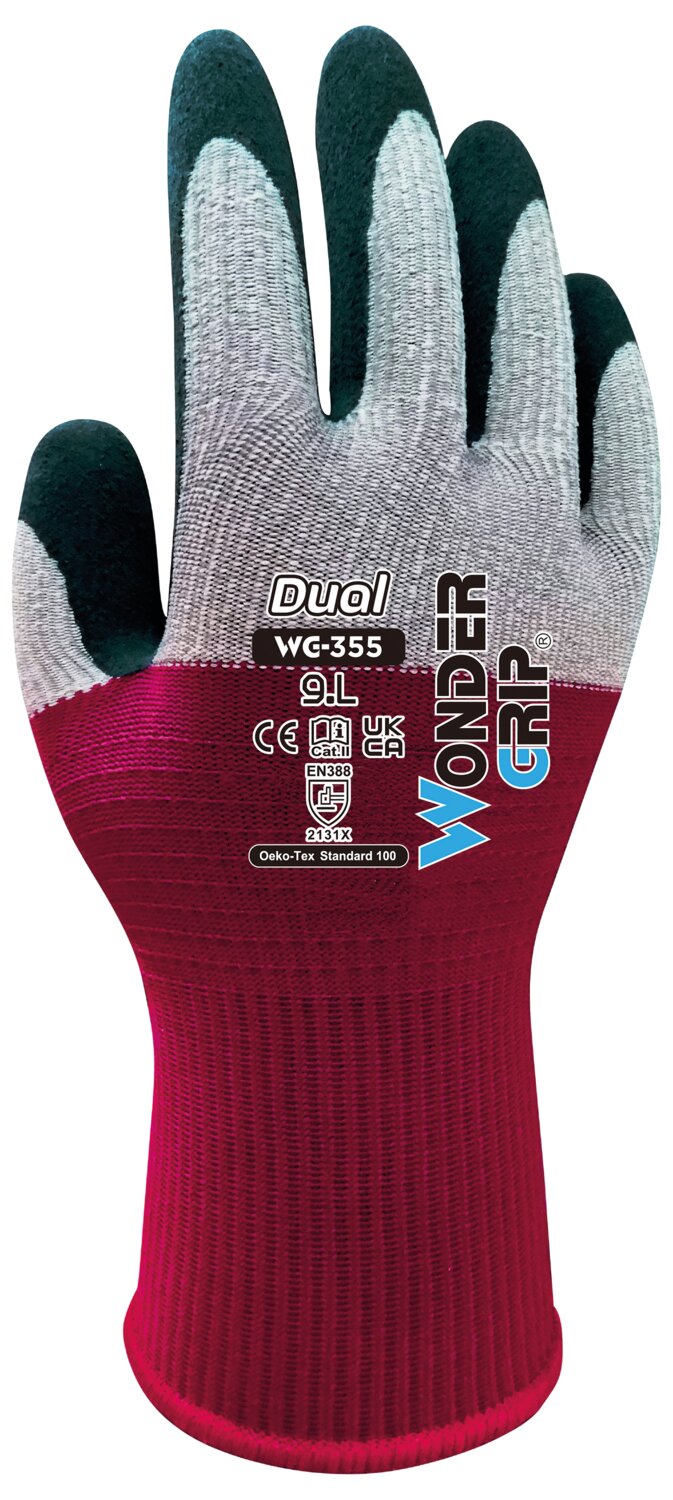 Guante doble de espuma de látex WG-355 Paquete