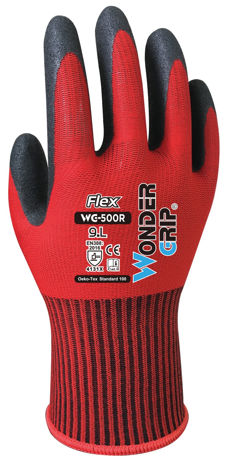 Guantes flexibles de espuma de nitrilo WG-500R x12 pares