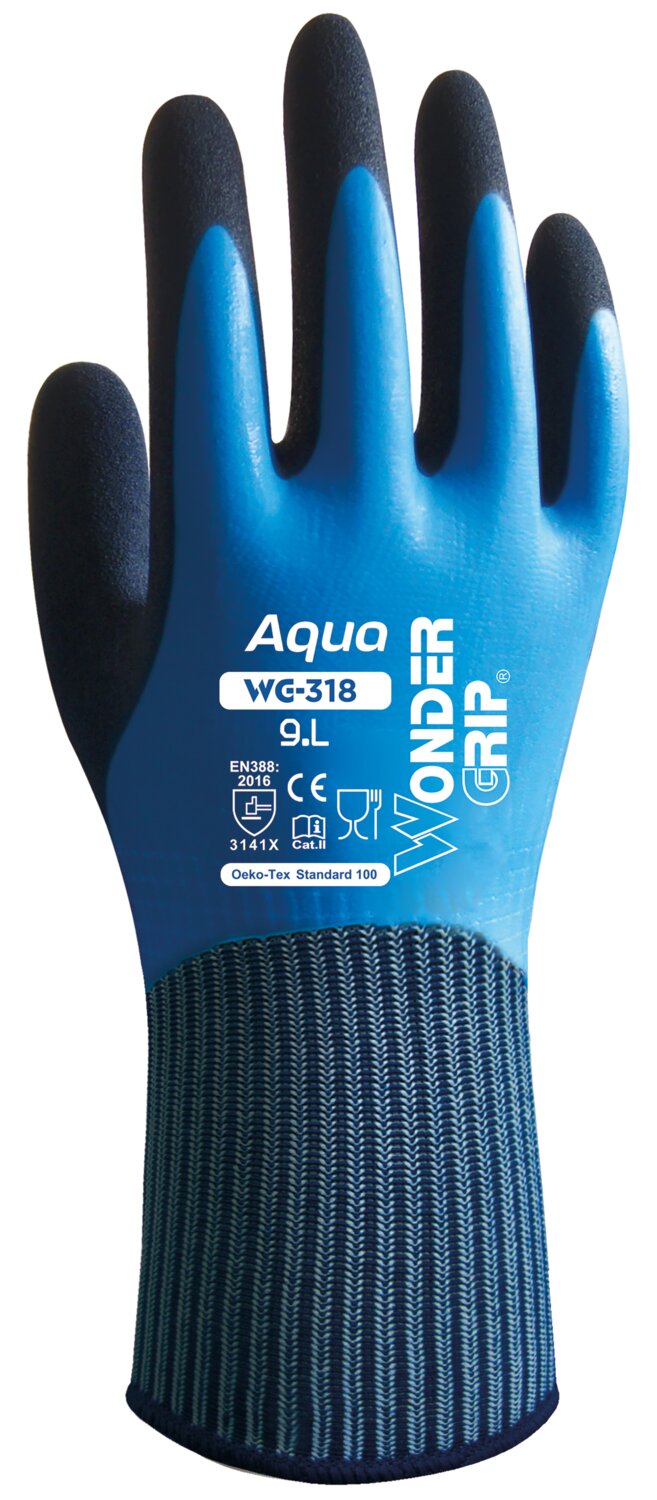 Guante de látex impermeable WG-318 Paquete