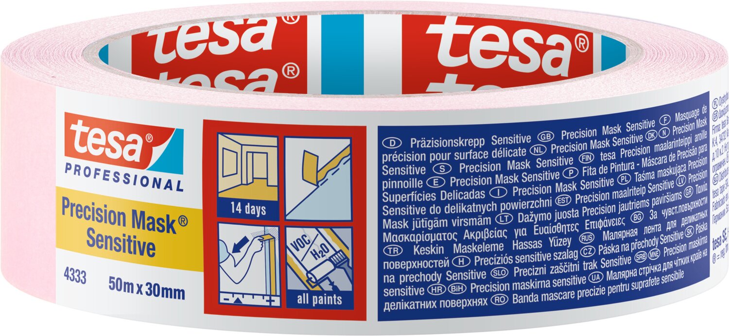 Cinta de enmascarar Précision® Sensitive Pink Modelo 4333