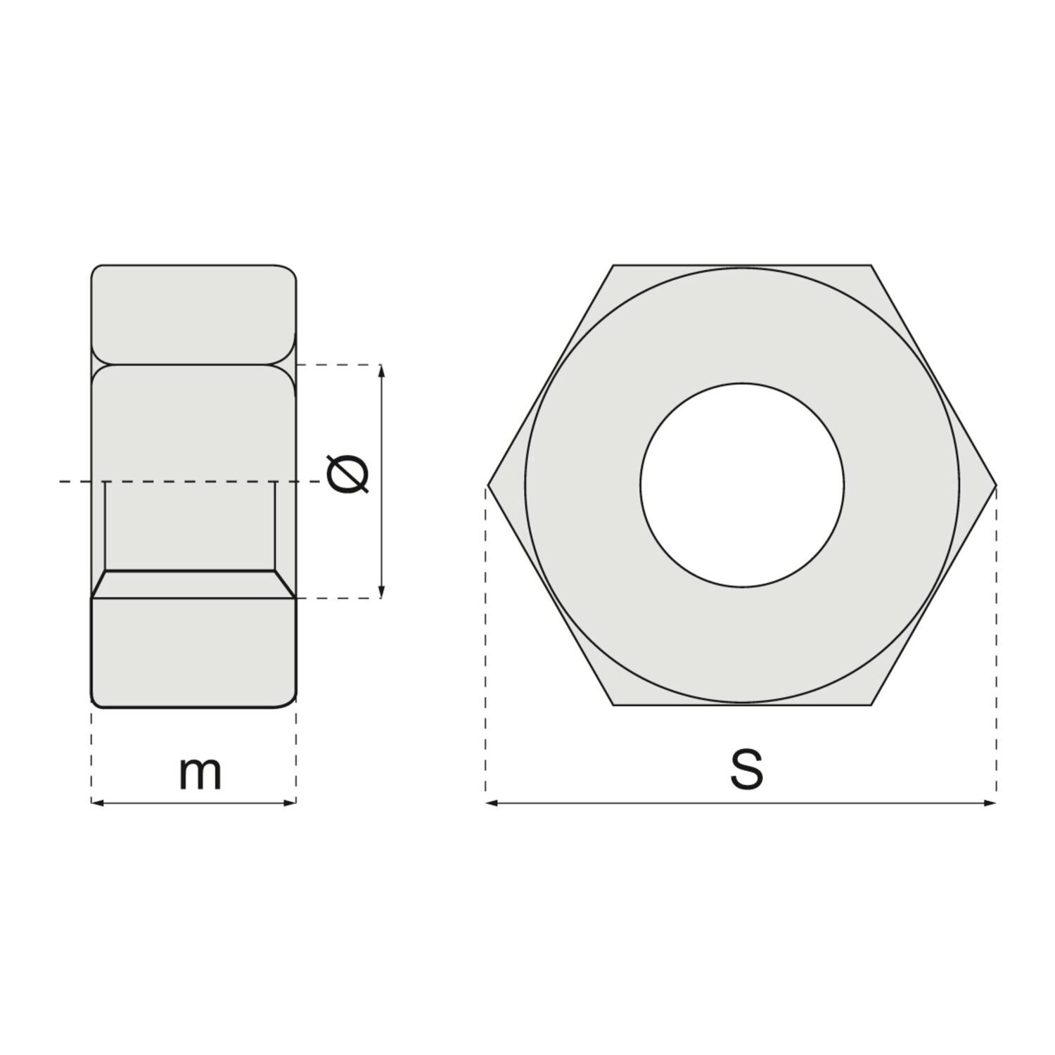 Tuerca hexagonal