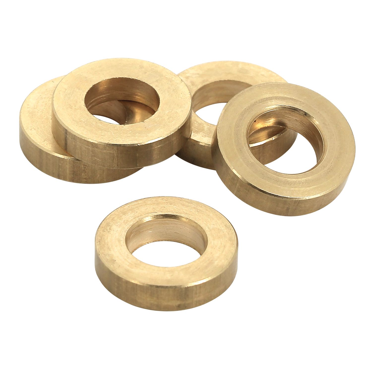 Gama de anillos metálicos de latón