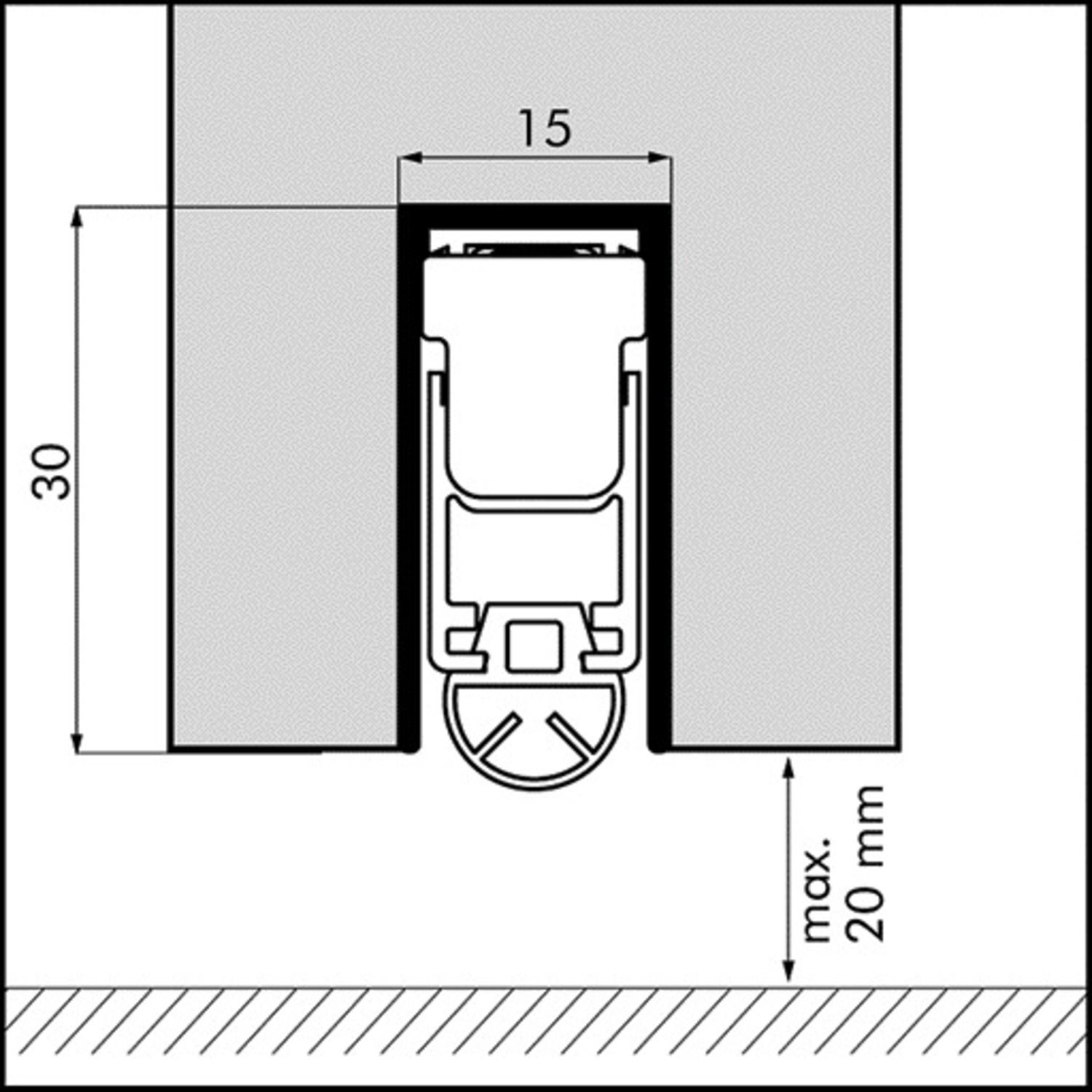 Rodapié automático Ellen Matic Uniproof - 730