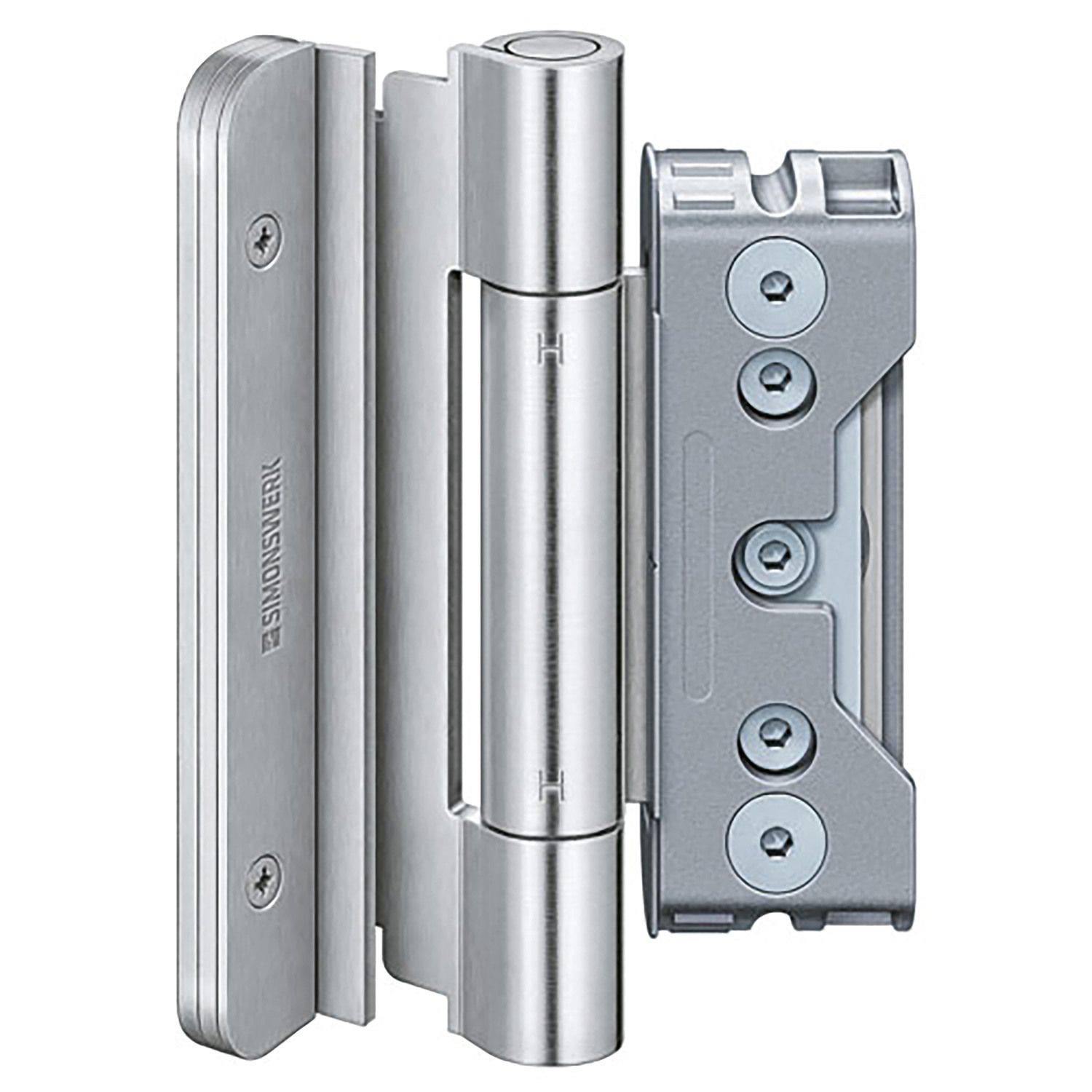 Bisagra térmica para puerta de madera