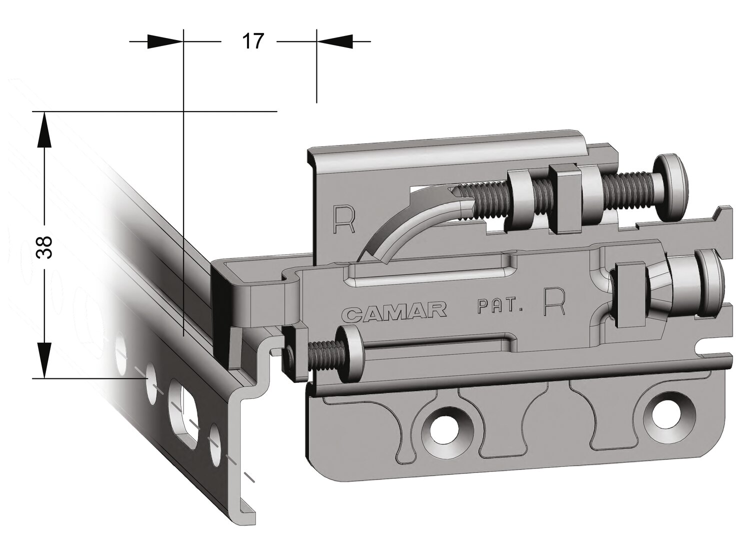 Colgador anti-caída para unidad de pared 704