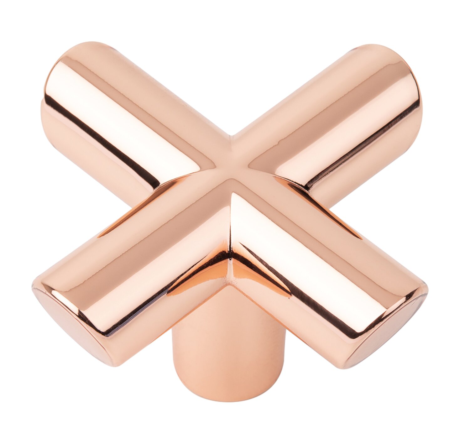 POMO EQUIS L40MM ZAMAK COBRE PULIDO BRI