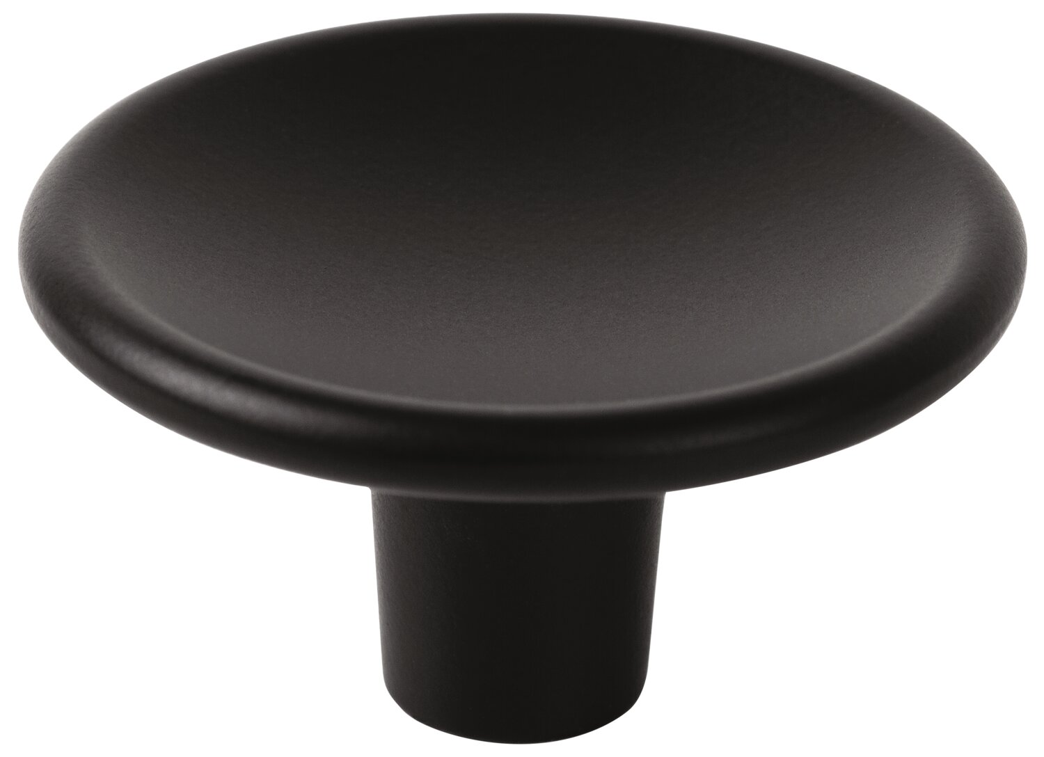 POMO DISCO D38MM ZAMAK NEGRO MATE