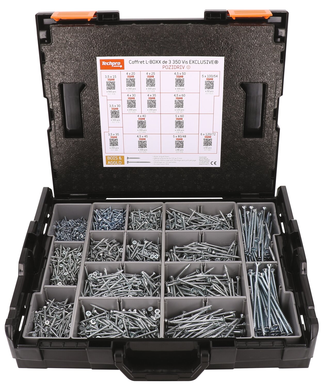 Juego de tornillos pozi