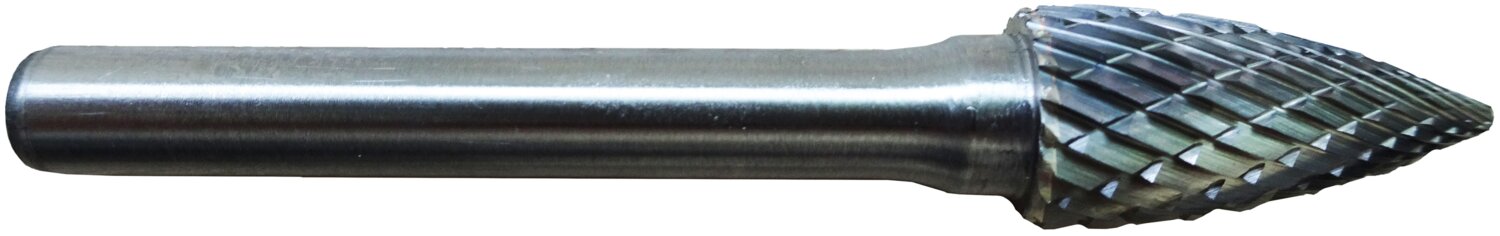 Lima de corte transversal para acero y acero inoxidable Extremo redondo cónico