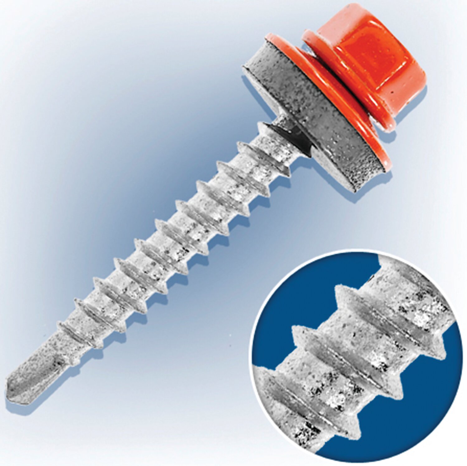 Tornillo autoperforante de cabeza hexagonal con brida