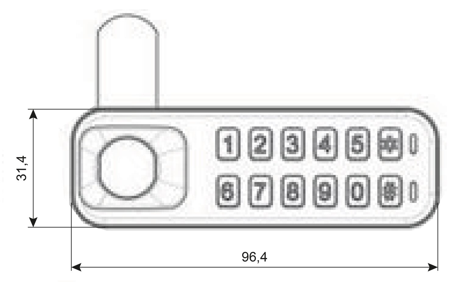 PEINE SERR E10 MINI HORIZONTAL L30.5 NEG