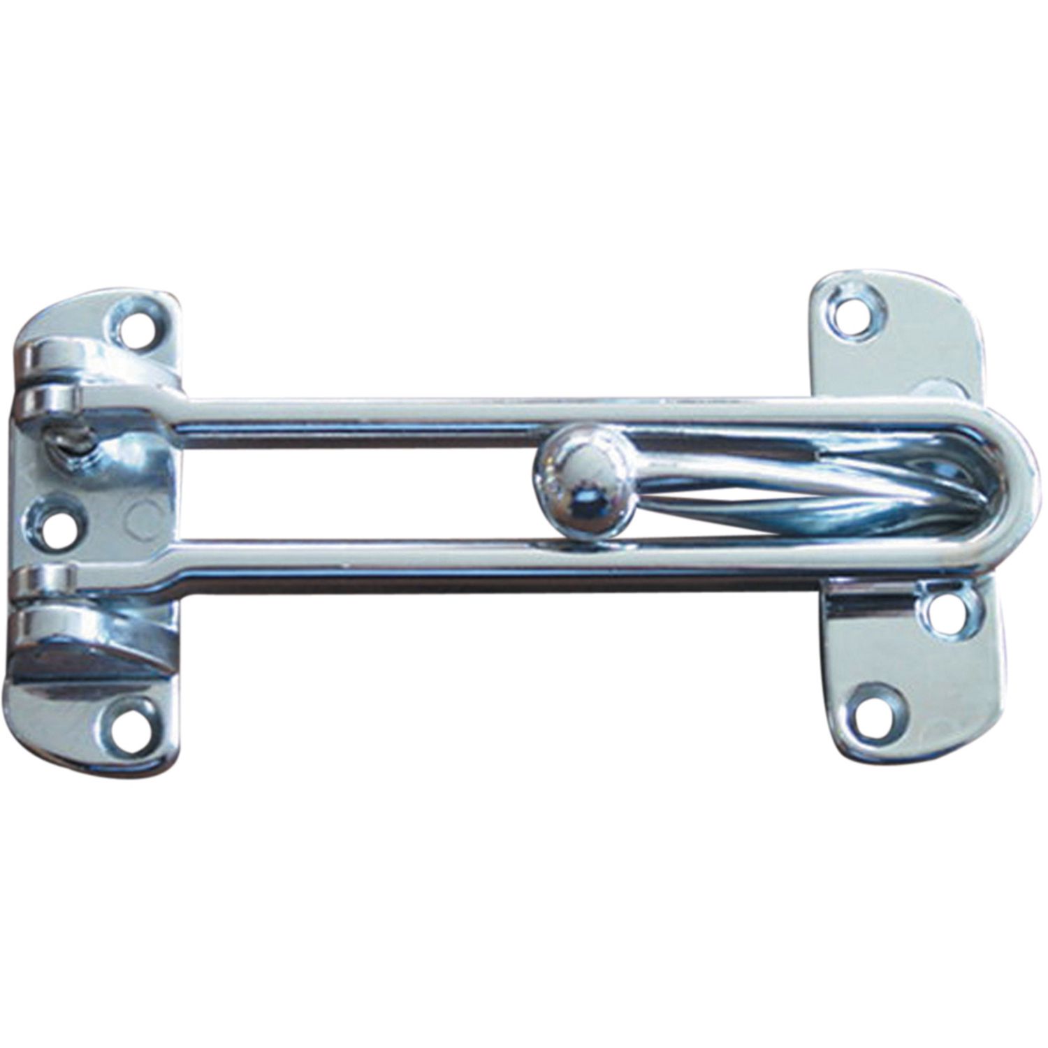 ABREPUERTAS RÍGIDO CROMADO DE 120 MM