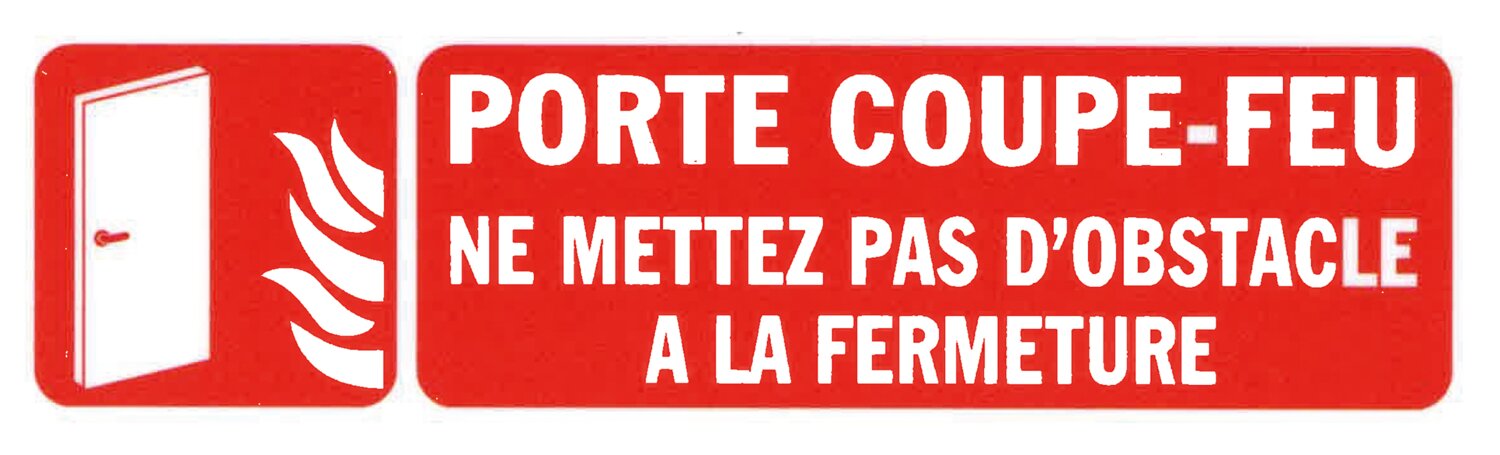 Señal de instrucciones de seguridad con fondo rojo y letras blancas