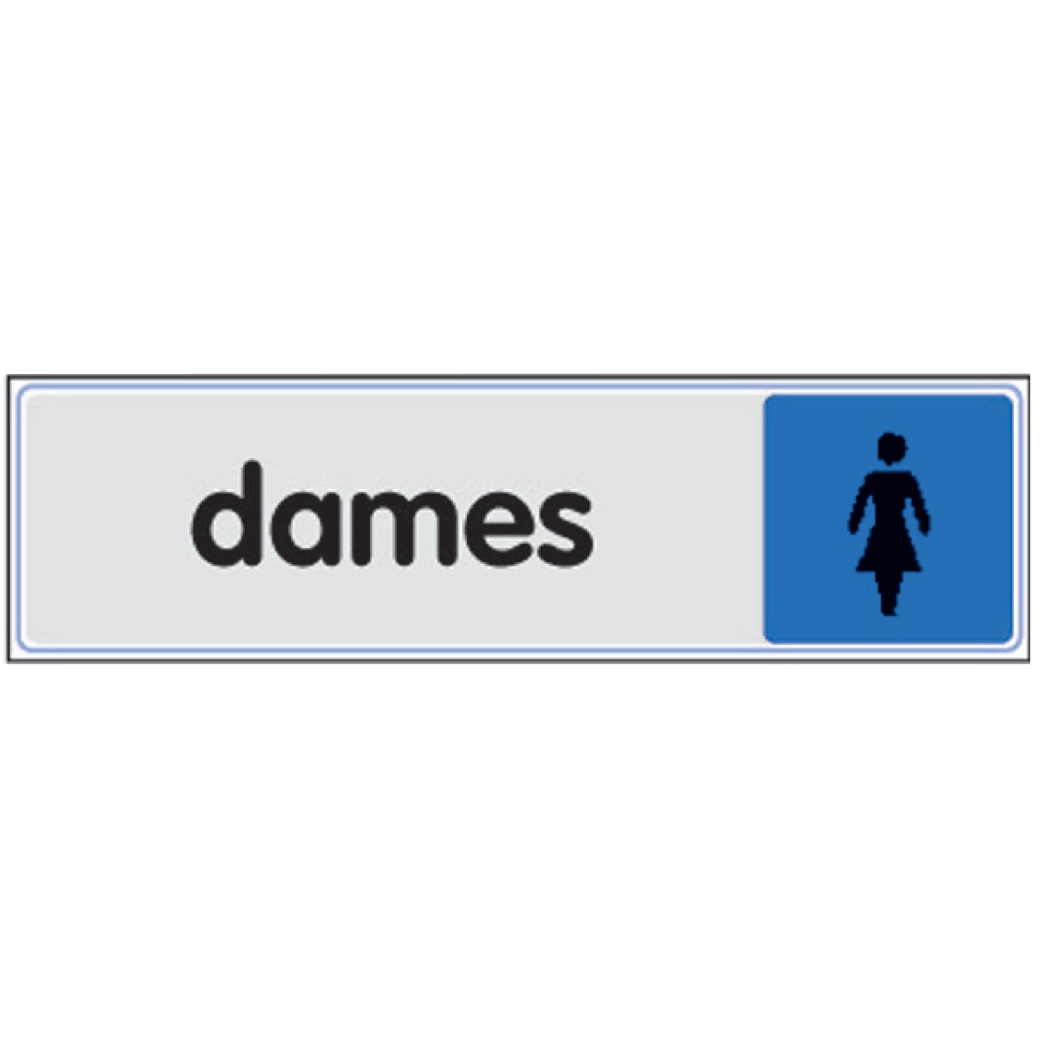 Placa de identificación adhesiva de plexiglás