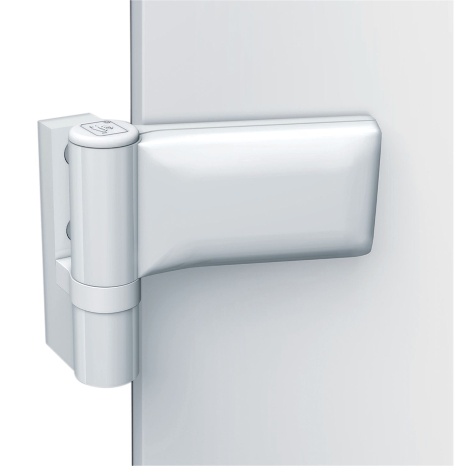 Bisagra universal para puertas de PVC