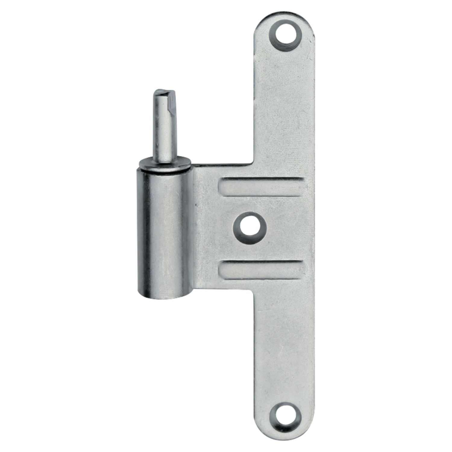 Bisagra universal para carpintería de madera, acero cincado blanco