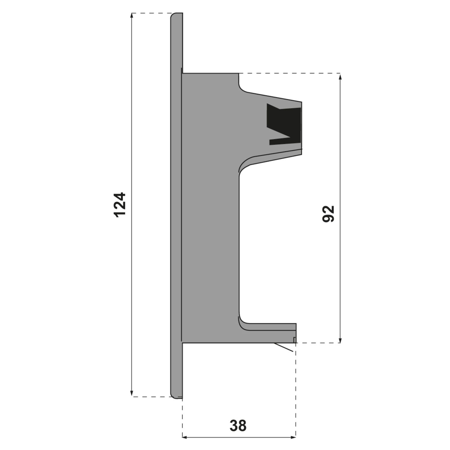 Rejilla para tubo exterior de PVC