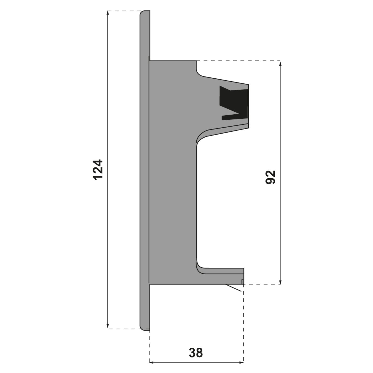 Rejilla para tubo exterior de PVC