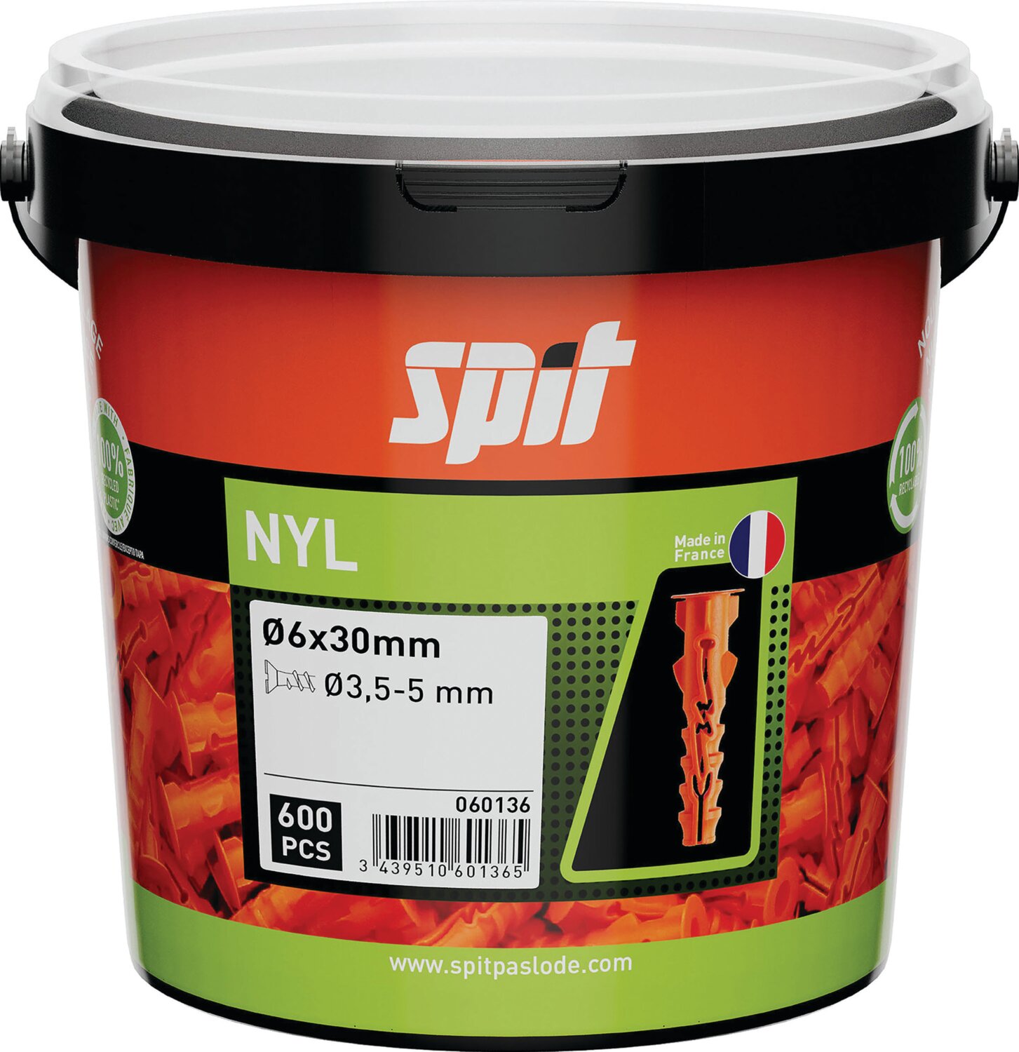 Espiga de nylon