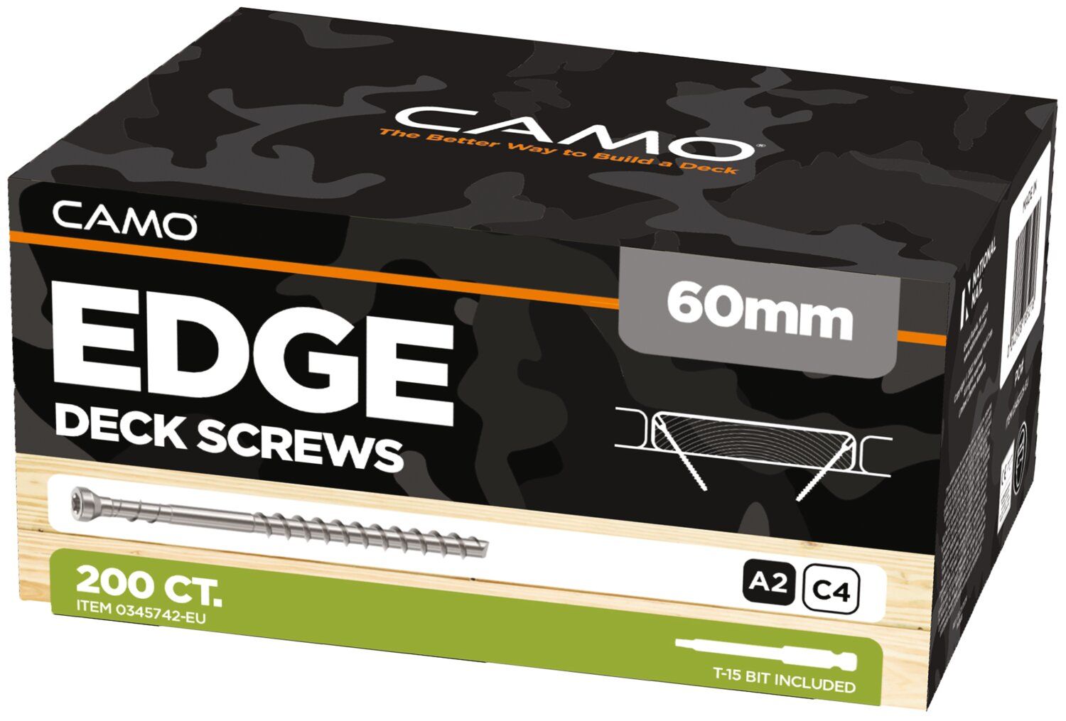 CAMO TR 6 LOB 4.2X60 ACERO INOXIDABLE A2