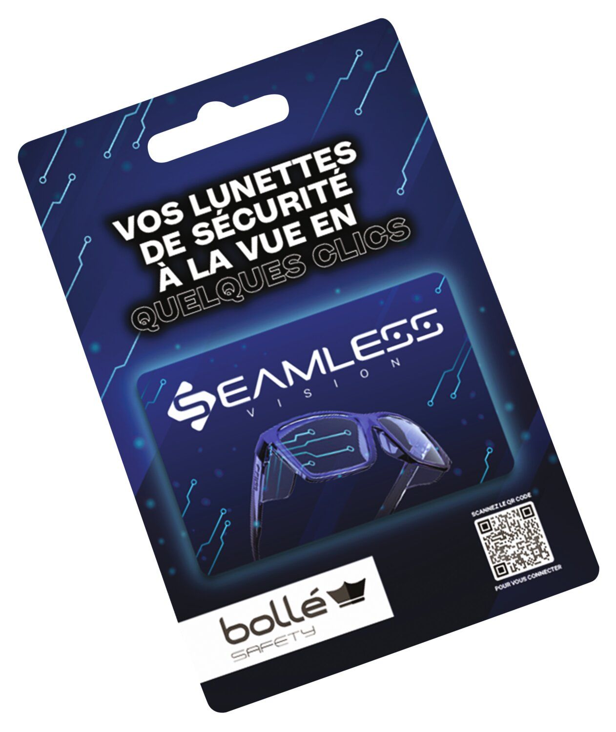 TARJETA DE GAFAS DE SEGURIDAD SEAMLESS V