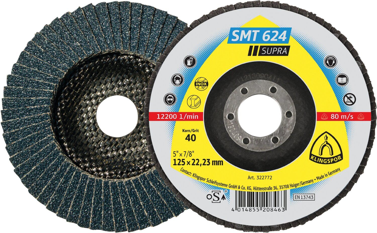 Disco de láminas SMT 624 SUPRA Curva