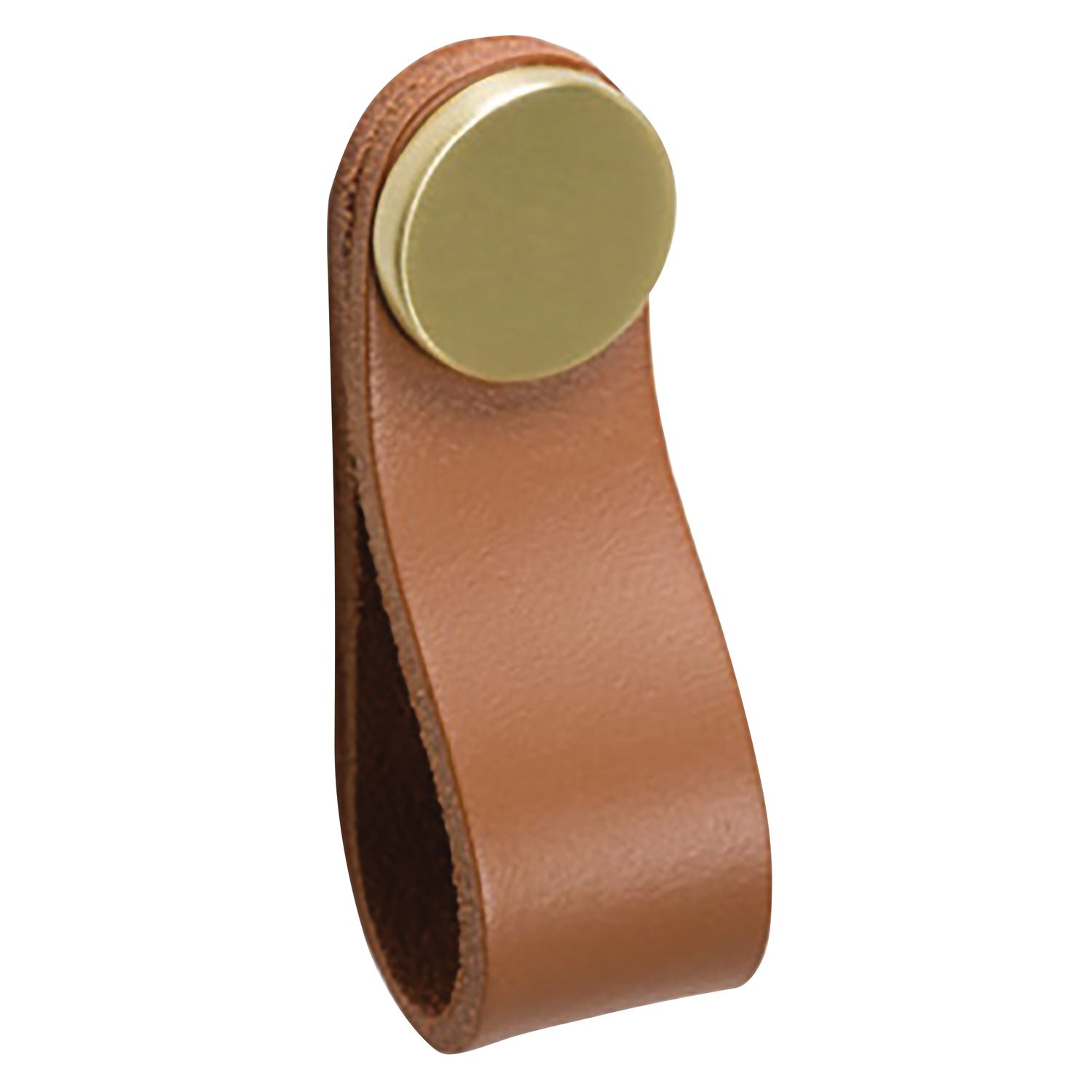 BOTÓN DE PIEL FLEXA BEIGE/ORO