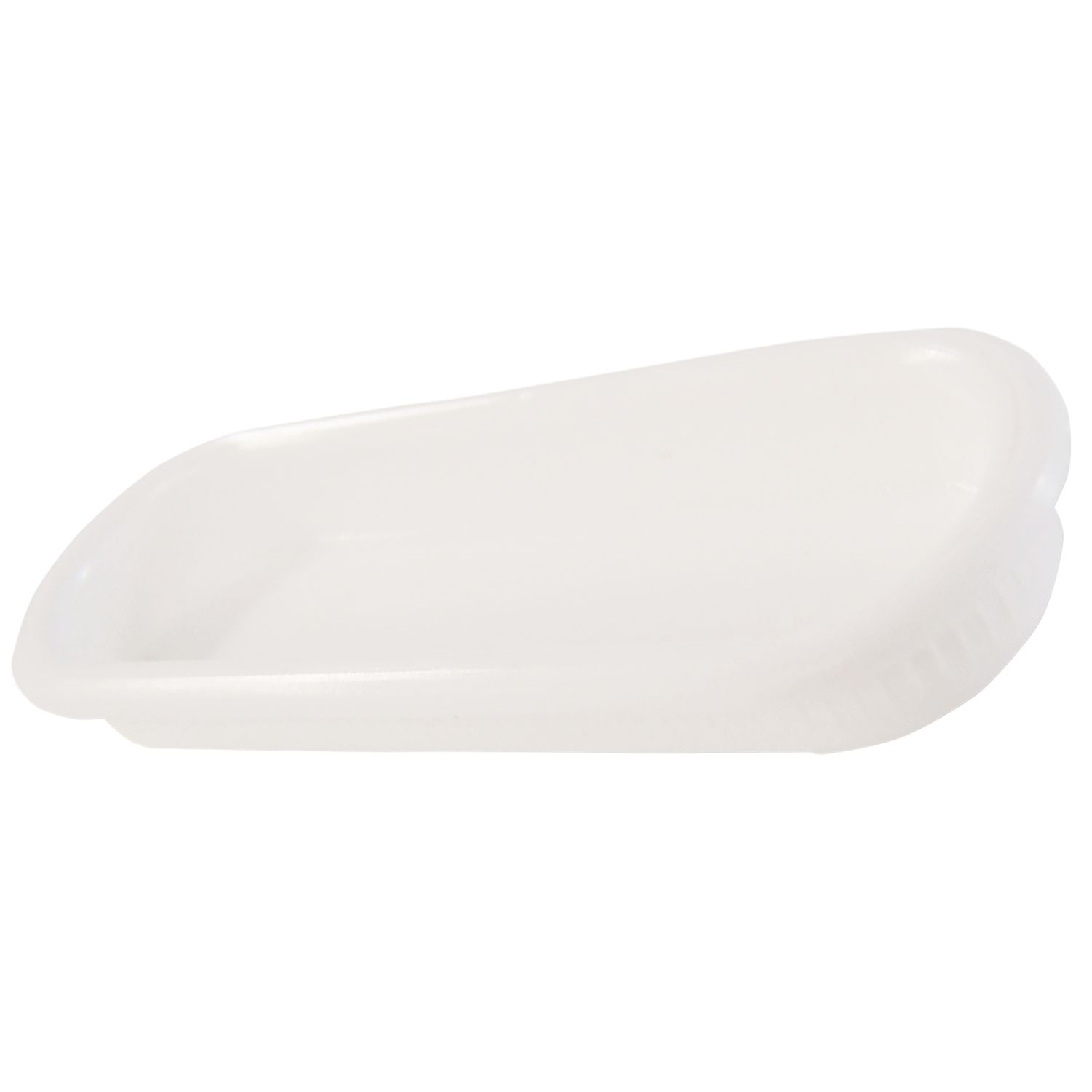 POIG.CUVETTE OBLONGUE PLAST.BLC 75x23x9