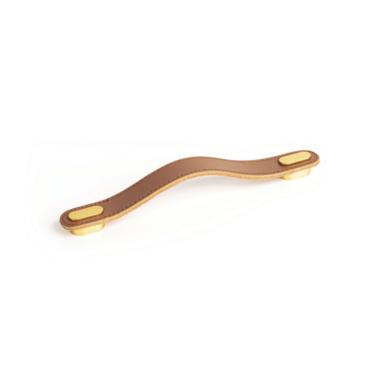ASA OBLONGA DE CUERO L197 BEIGE/ROSA