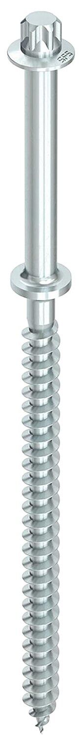 Tornillo de montaje madera/hormigón HECO-VB Acero galvanizado blanco