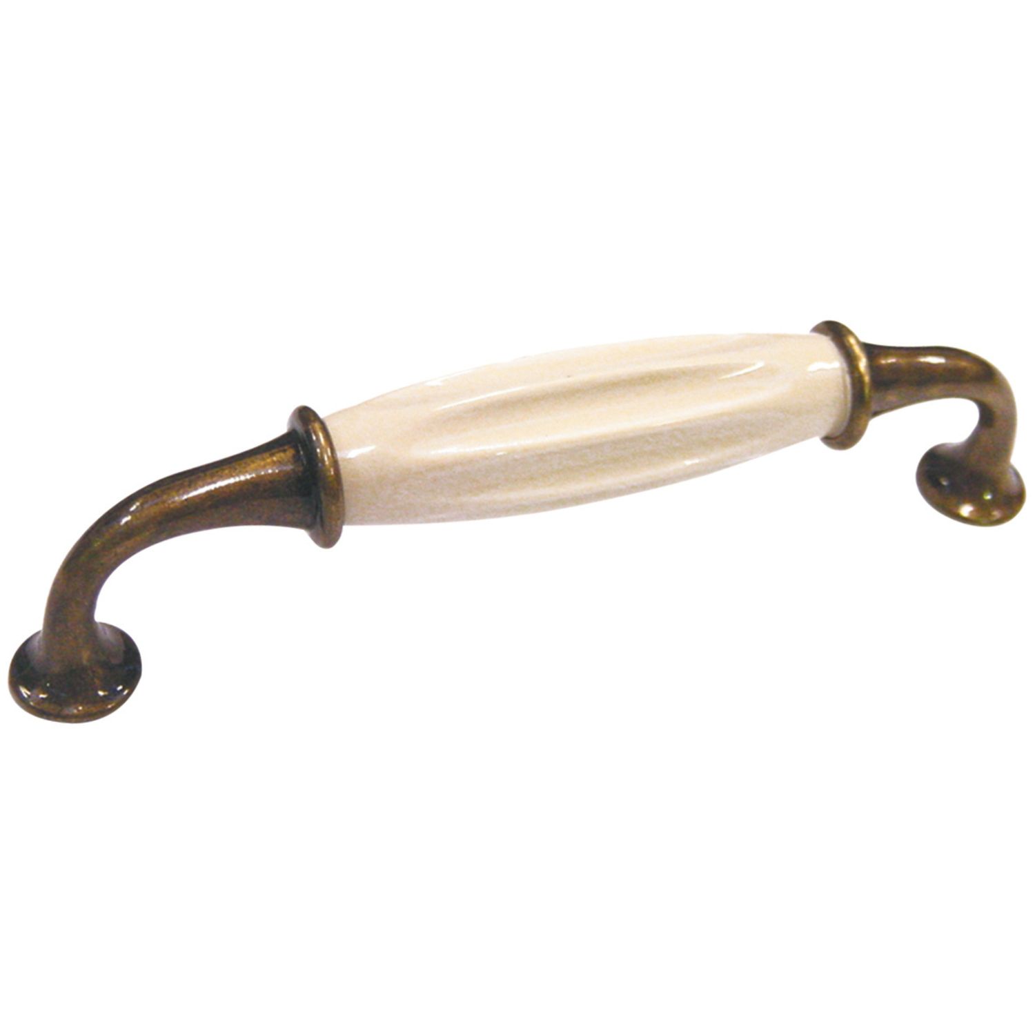 POIG.PORCELAINE CREME RUSTIQUE EA128