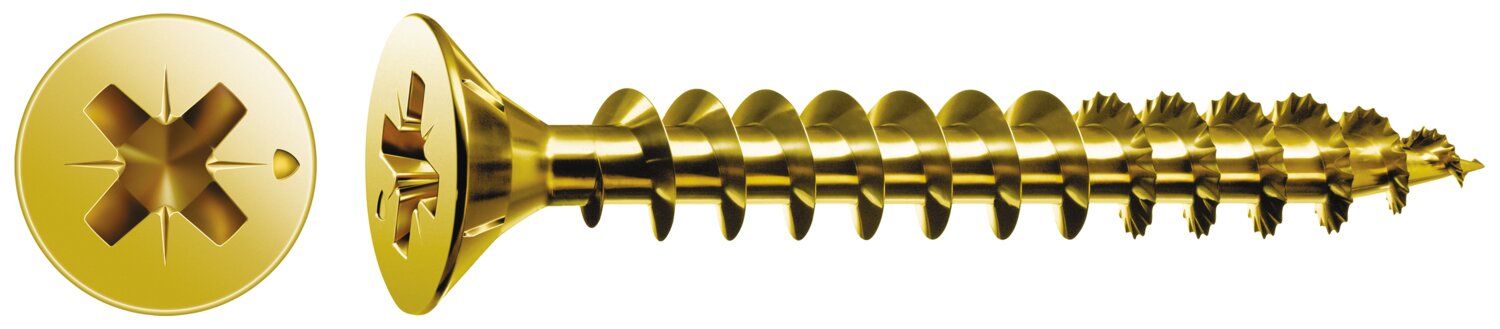 Tornillo de cabeza avellanada SPAX® Pozidriv rosca completa