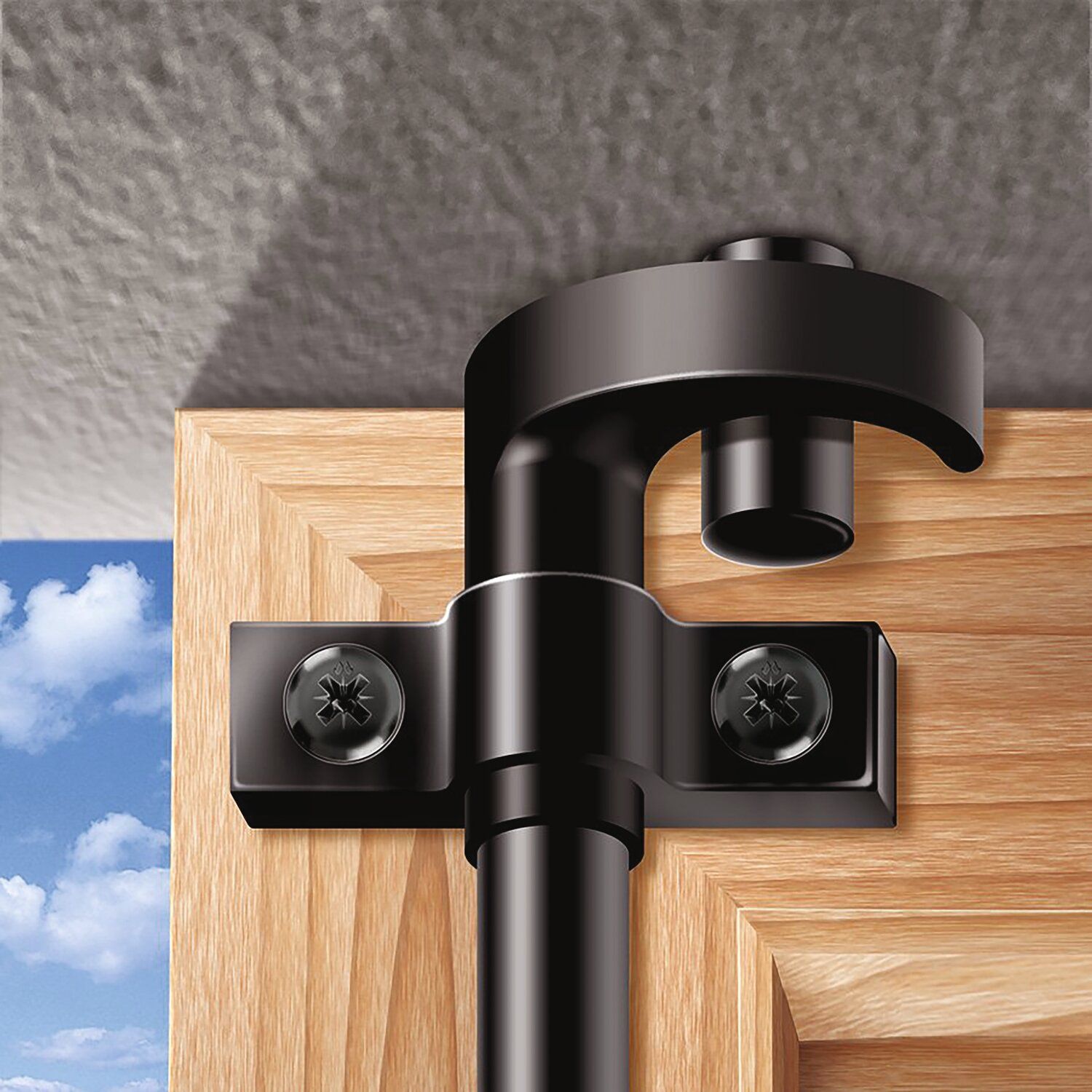 Tornillos Pozidriv de cabeza plana para madera Acero negro