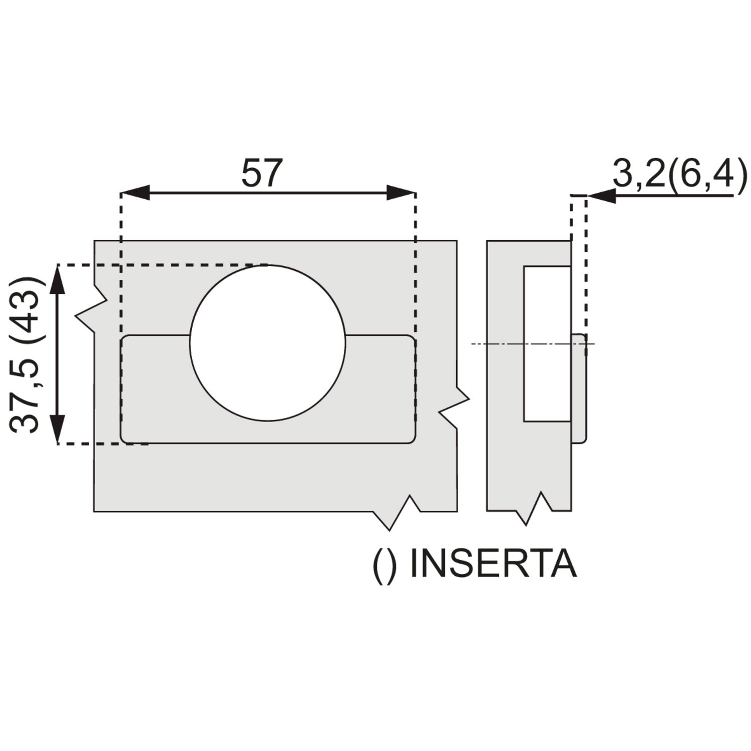 CLIP superior BLUMOTION 110° de apertura