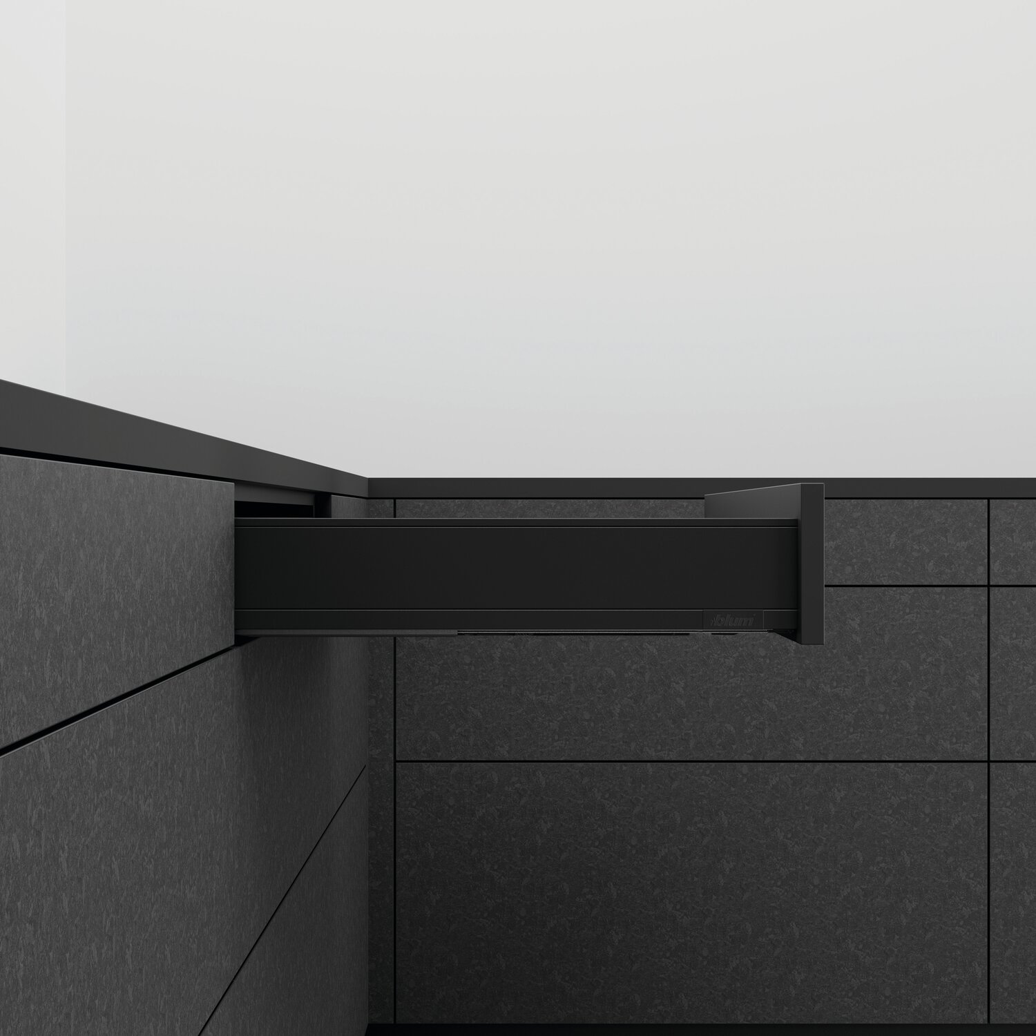Kit de cajones LEGRABOX pure - Negro carbón mate - TIP-ON