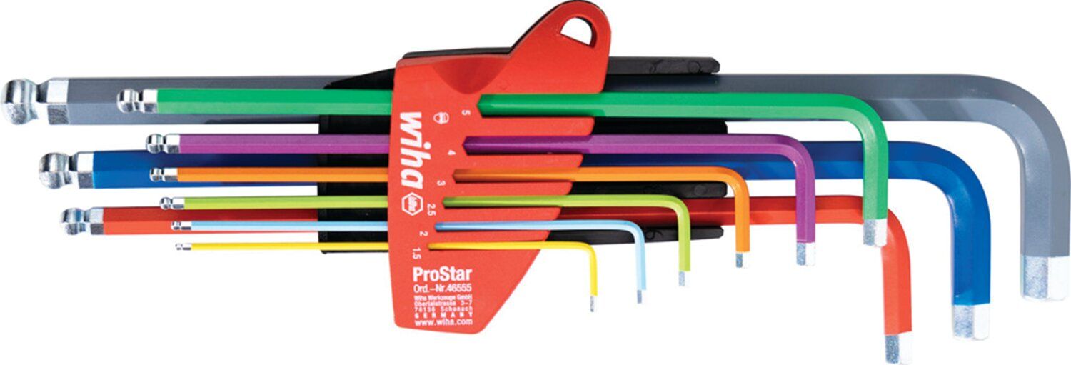 JUEGO DE LLAVES MACHO DE COLORES 9PCS