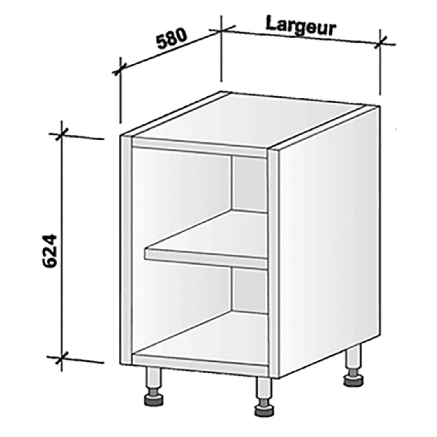 Pedestal bajo (altura 624 mm)