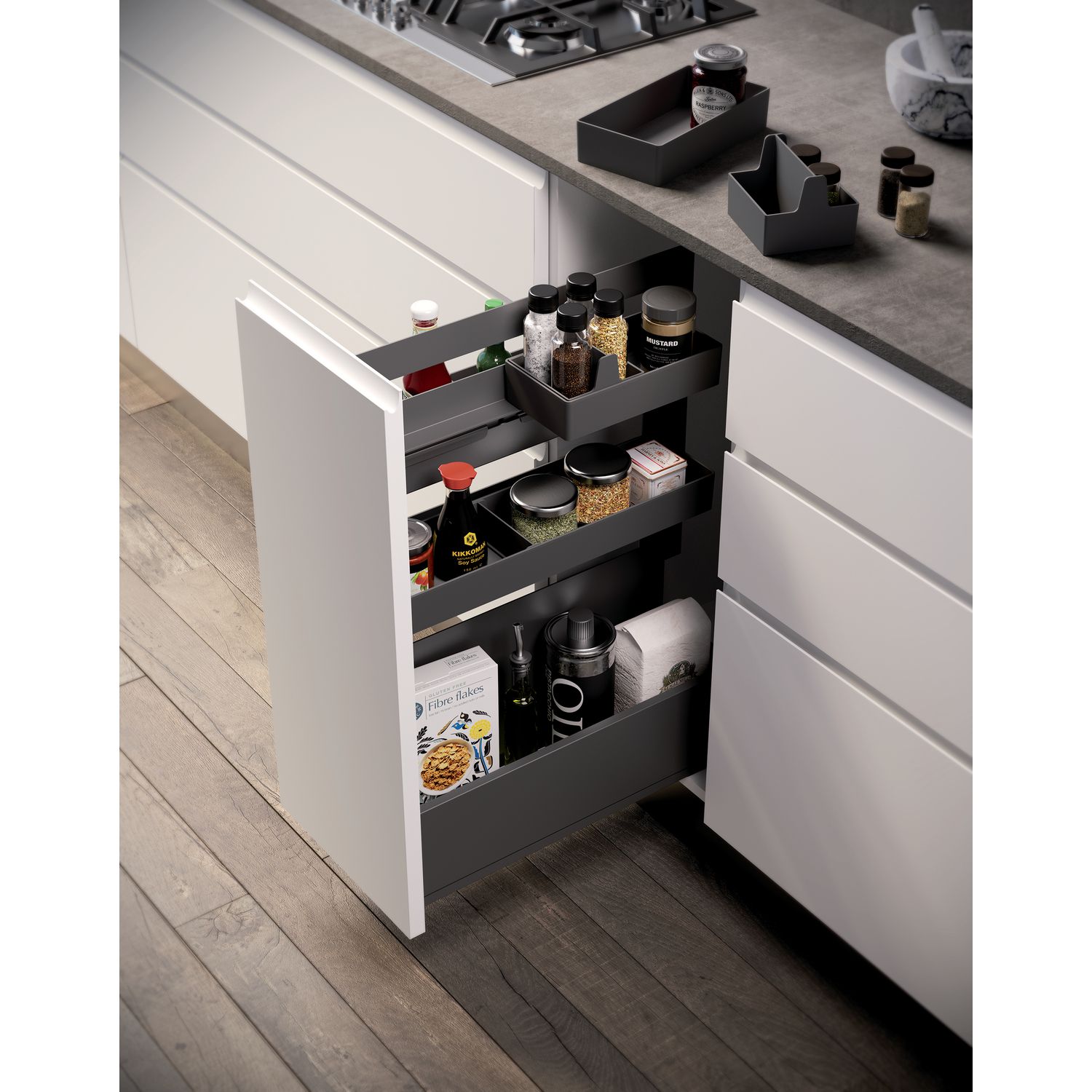 MEUB BAS SUSPD SOUS-CHEF ONE GRIS ORION