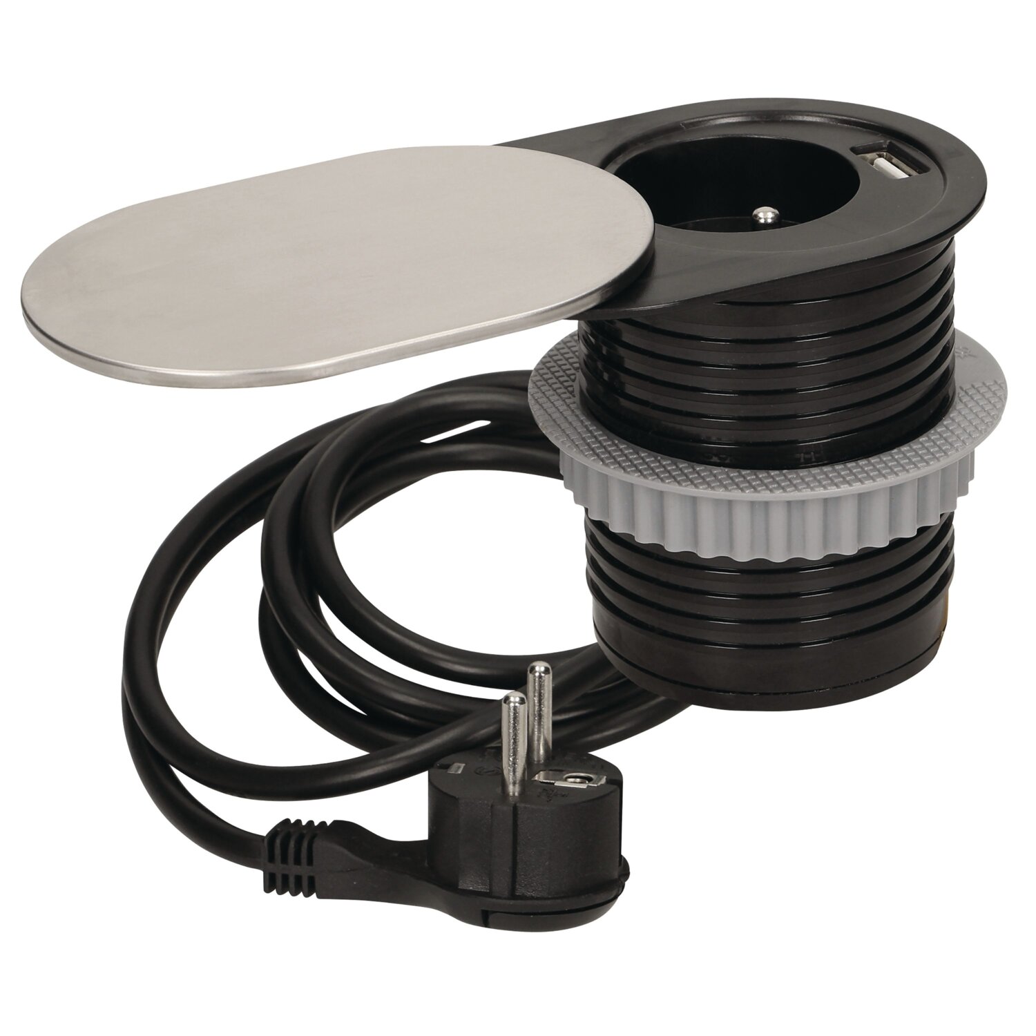 Toma empotrada SLIDY con tapa
