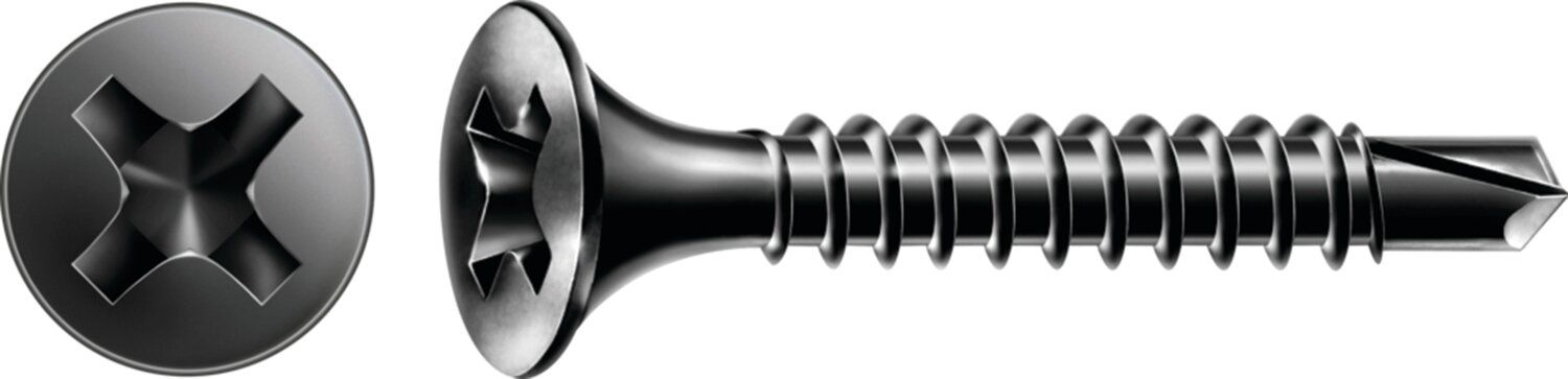 Tornillo autoperforante GIX-D para cartón yeso Acero fosfatado
