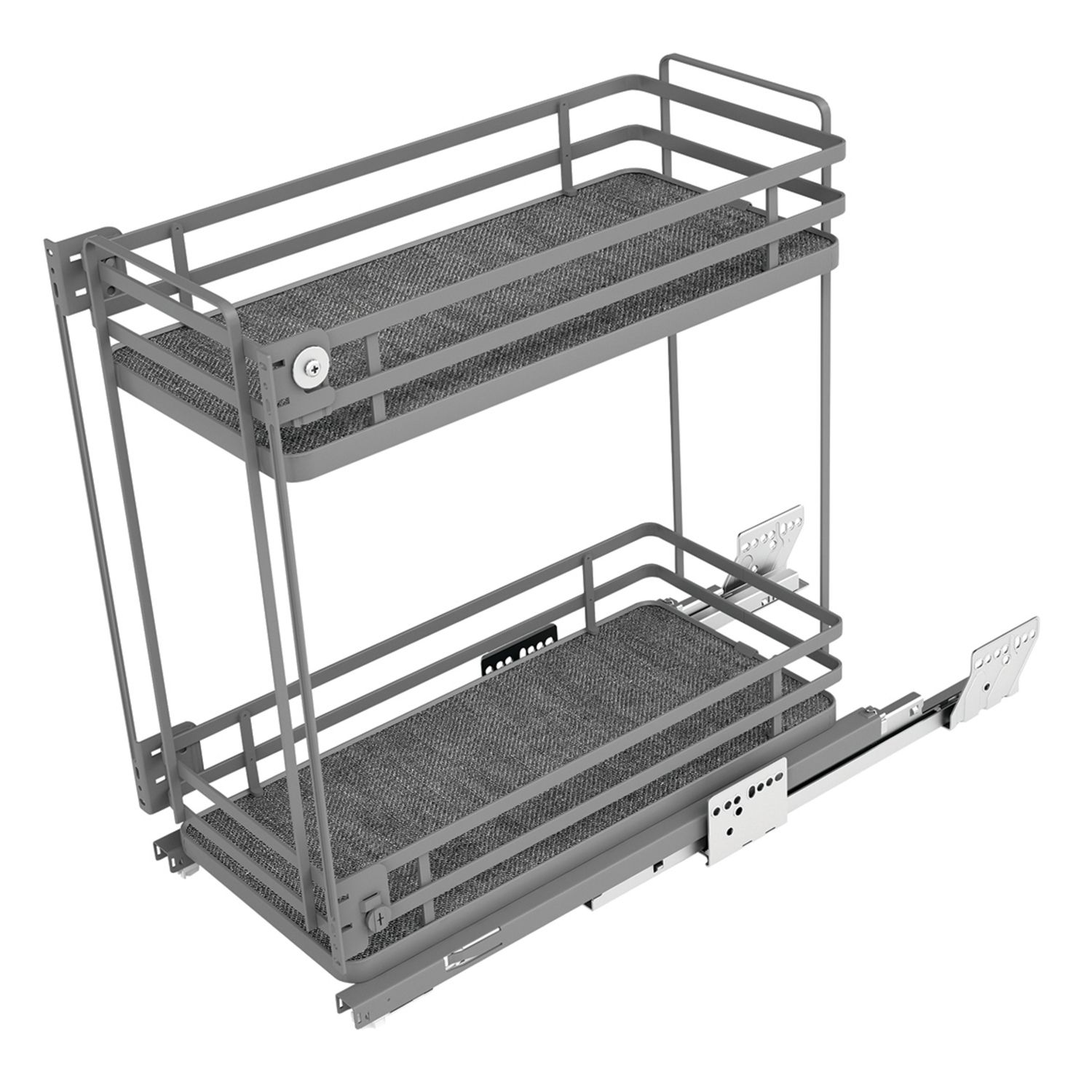 Cesta deslizante para botellas, gris orión