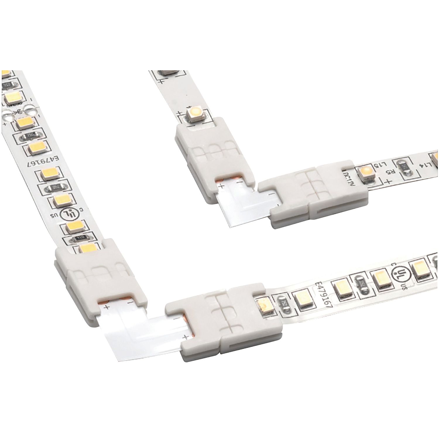 CONECTOR ANGULAR DE 2 TIRAS 12V 60LEDS
